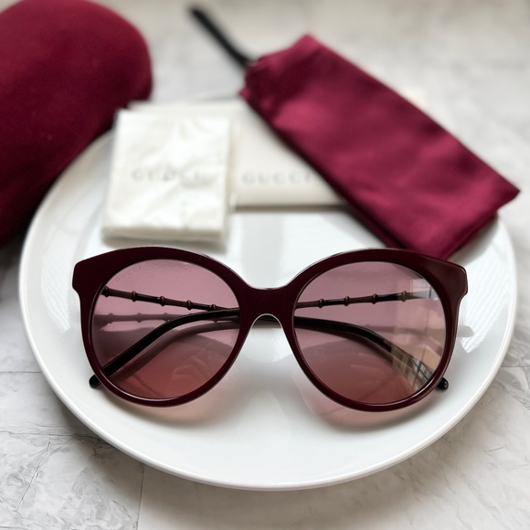 NEW Gucci 55mm Round Sunglasses - Picture 1 of 8